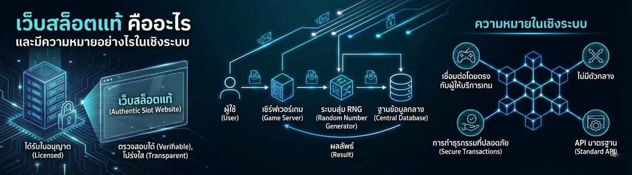 เว็บสล็อตแท้ คืออะไร และมีความหมายอย่างไรในเชิงระบบ